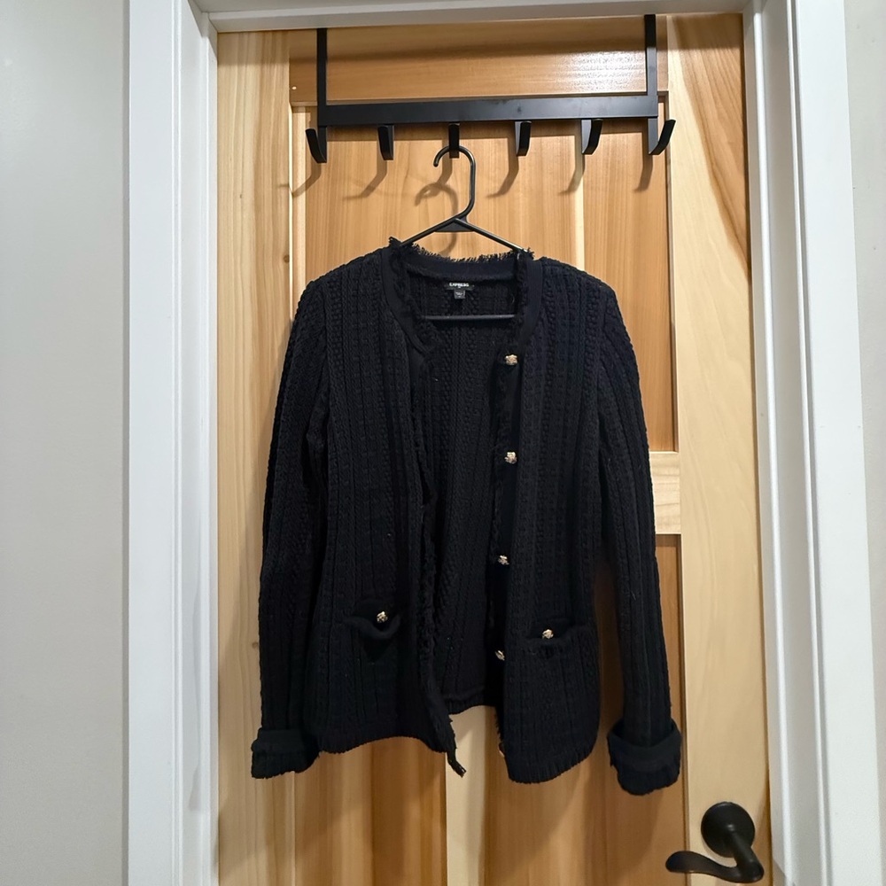 Express Black Knit Jacket